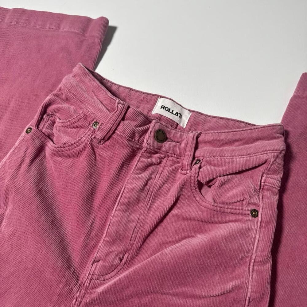 ROLLA'S Dusty Rose Corduroy Flare Jeans - Picture 4 of 7